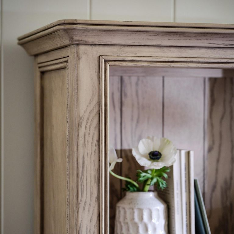 Toulon Bookcase - with Cupboard - Oak