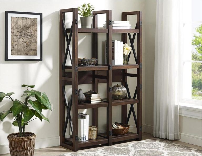 Worth Bookshelf in Espresso - 9631196COMUK