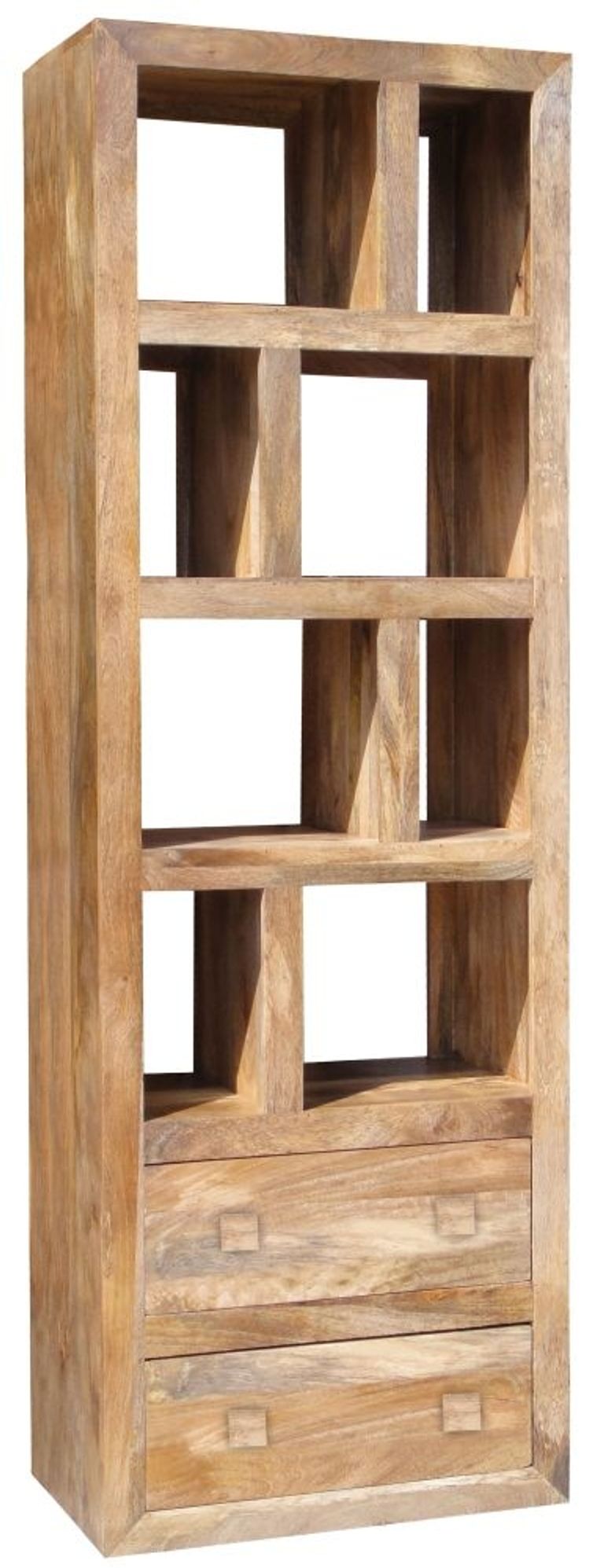 Yoga Light Wood Multi Shelf Tall Display Unit