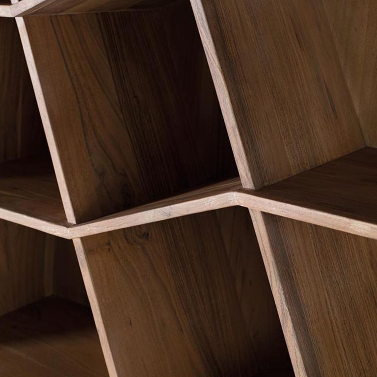 Zenda Bookcase - Solid Acacia Wood