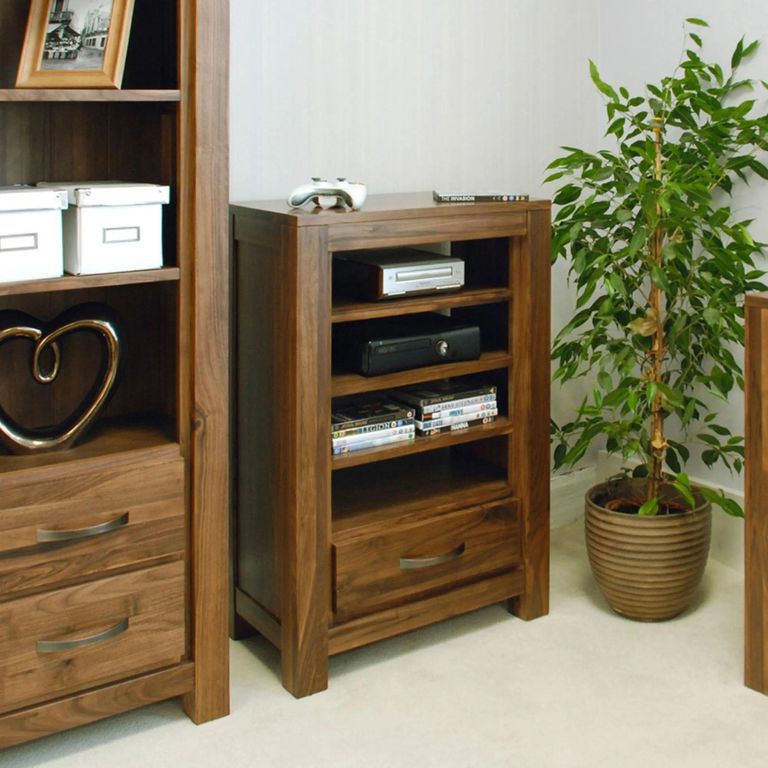 Mayan Walnut Entertainment Unit - 1 Drawer