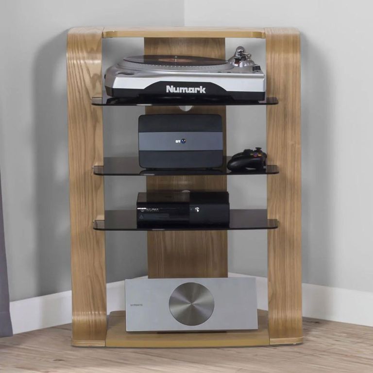 Curve Entertainment Unit - Oak - JF204