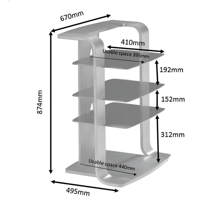 Curve Entertainment Unit - Oak - JF204
