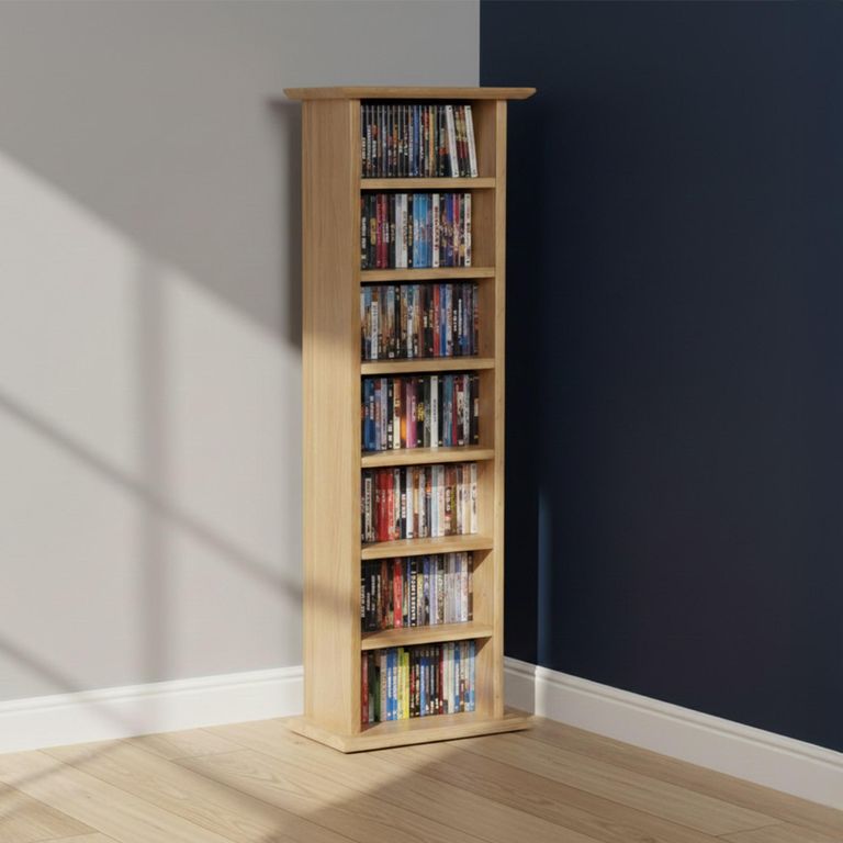 Nimbus CD Rack - Tall - Oak