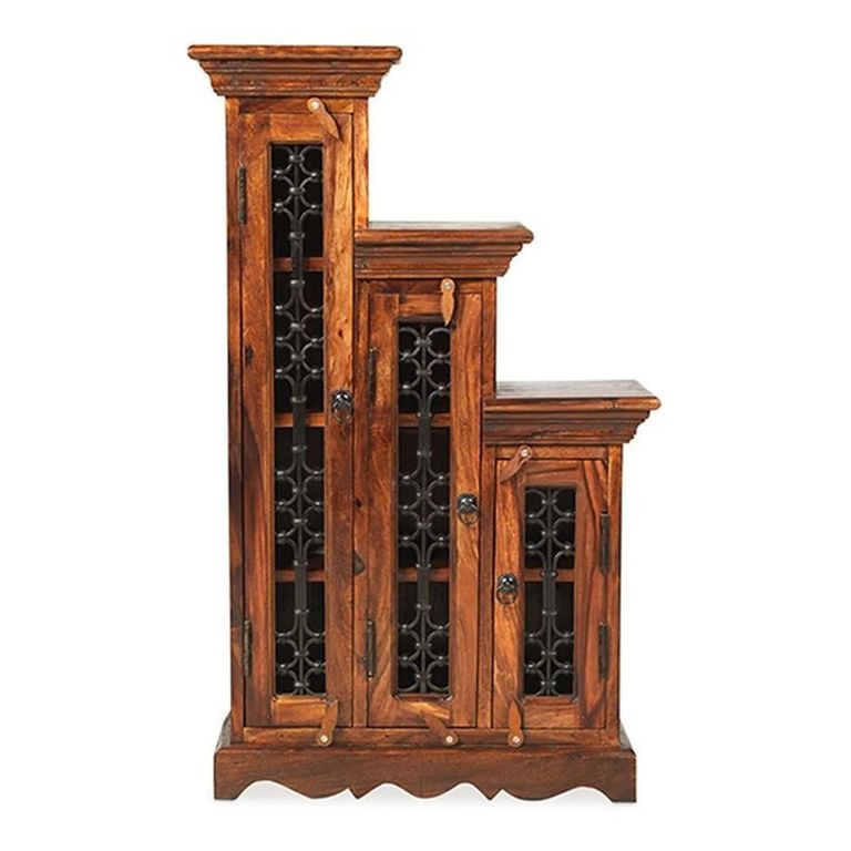 Indian Sheesham Highest Left CD Step Storage Unit