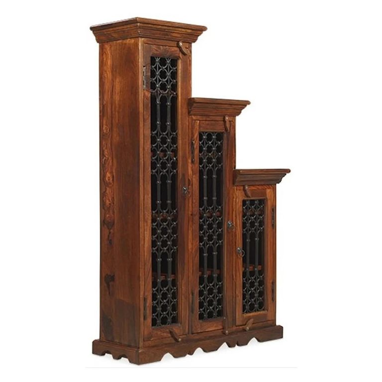 Indian Sheesham Highest Right CD Step Large Storage Unit