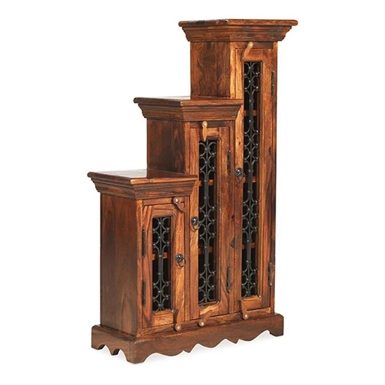 Indian Sheesham Highest Right CD Step Storage Unit