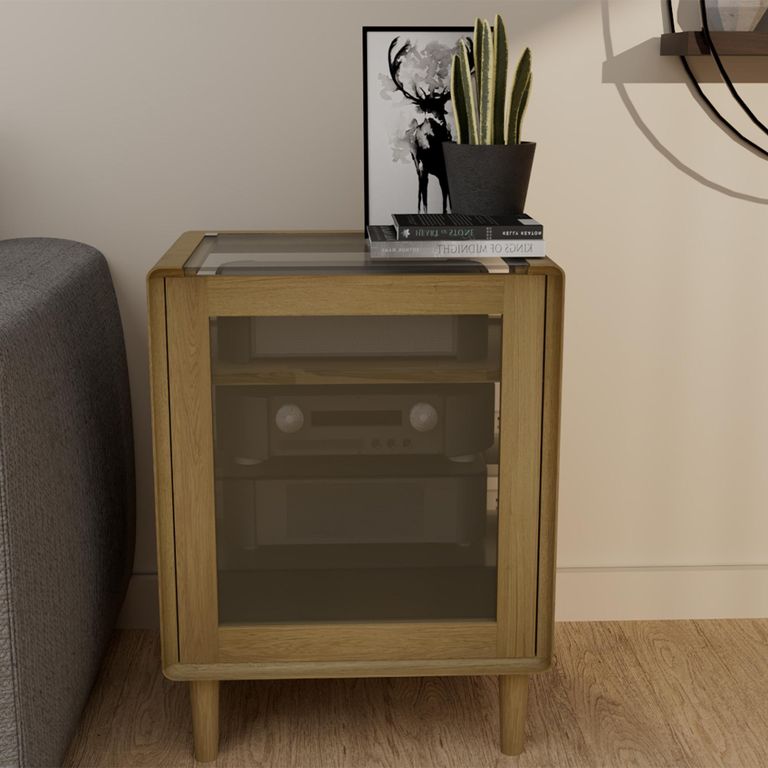 Scandic Hifi Unit - 1 Door - Oak