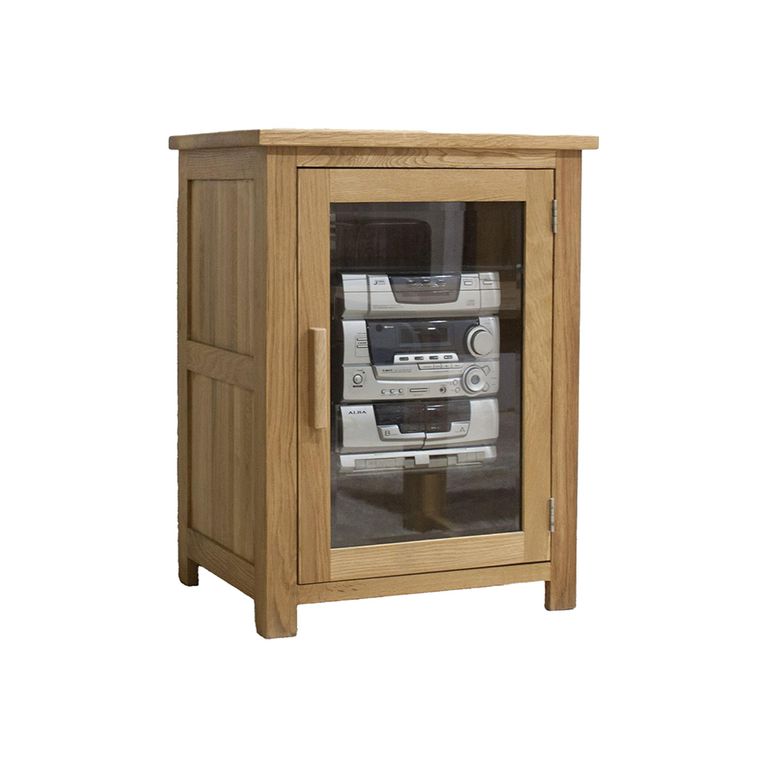 Opus Hifi Unit - 1 Door - Oak