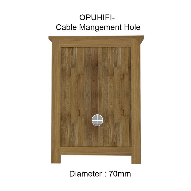 Opus Hifi Unit - 1 Door - Oak