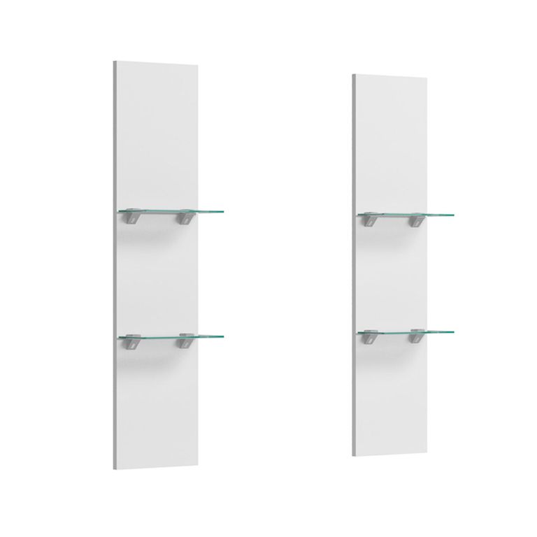 Modern Treviso DVD Shelves - White