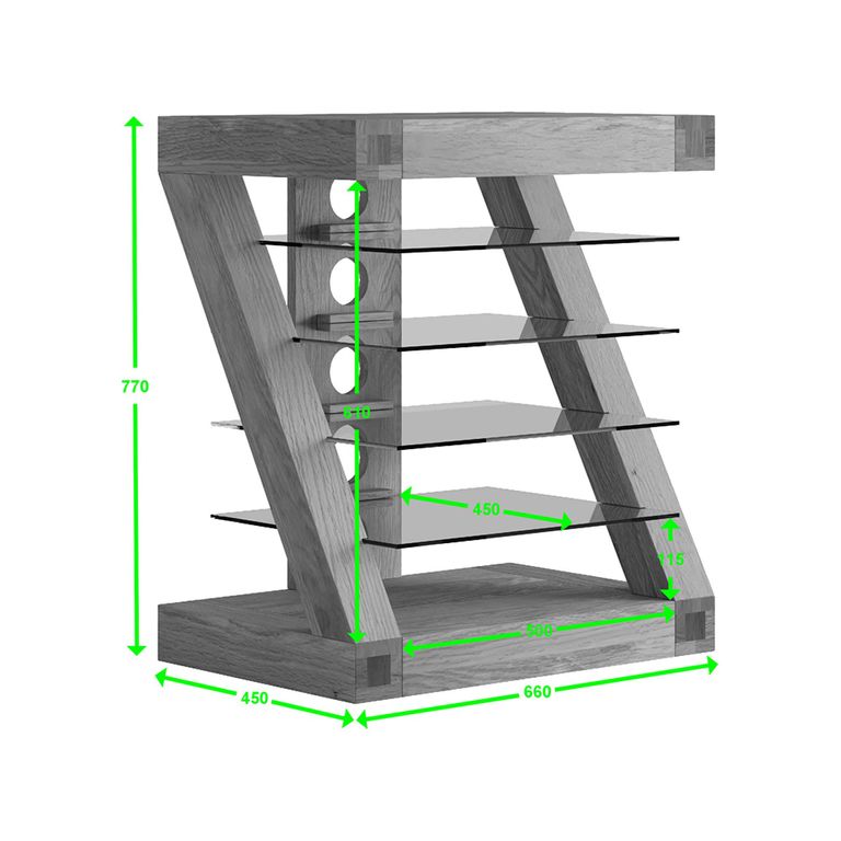Z Designer Hifi Unit - Oak