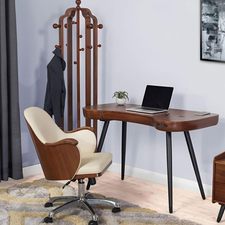 Curve Coat Stand - Walnut - JF505