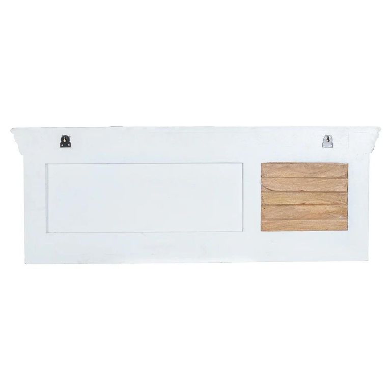 Alfie Coat Hook Hanger - Wall Mounted - White - Mango Wood