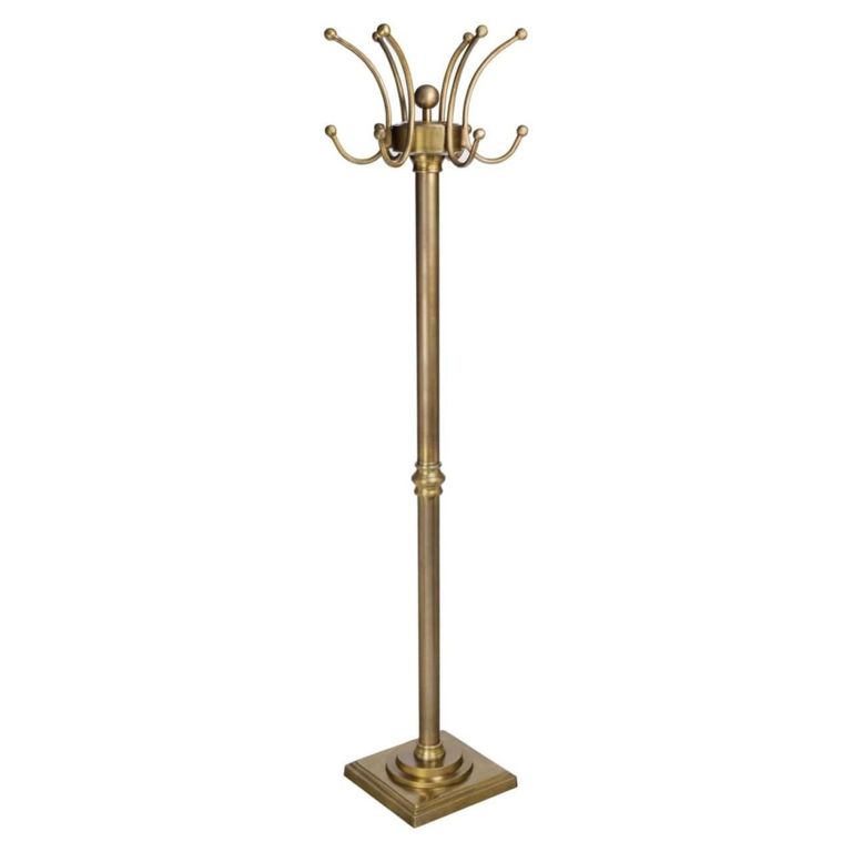 Darwy Coat Rack - Antique Brass - Metal