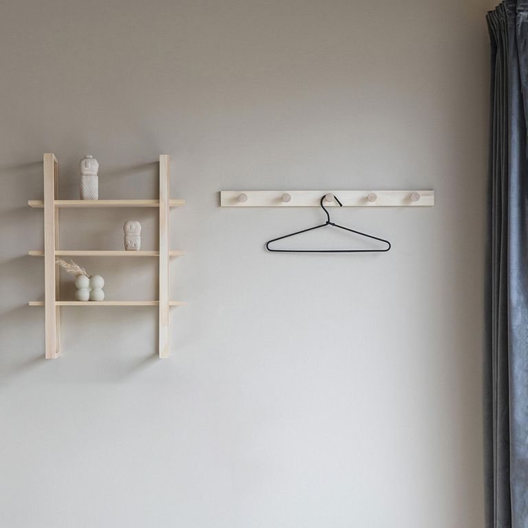Abano Coat Rack - Natural Wood