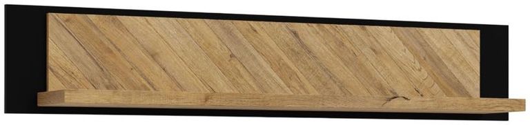 Chevron Oak Effect Wall Shelf