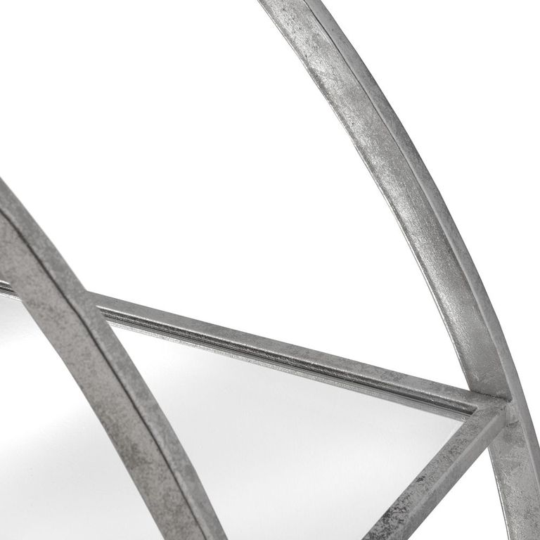 Circular Silver Wall Hanging Large Multi Shelf