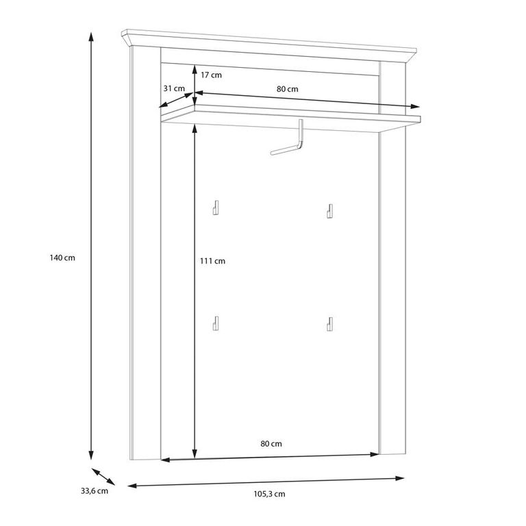 Illopa White Wall Panel