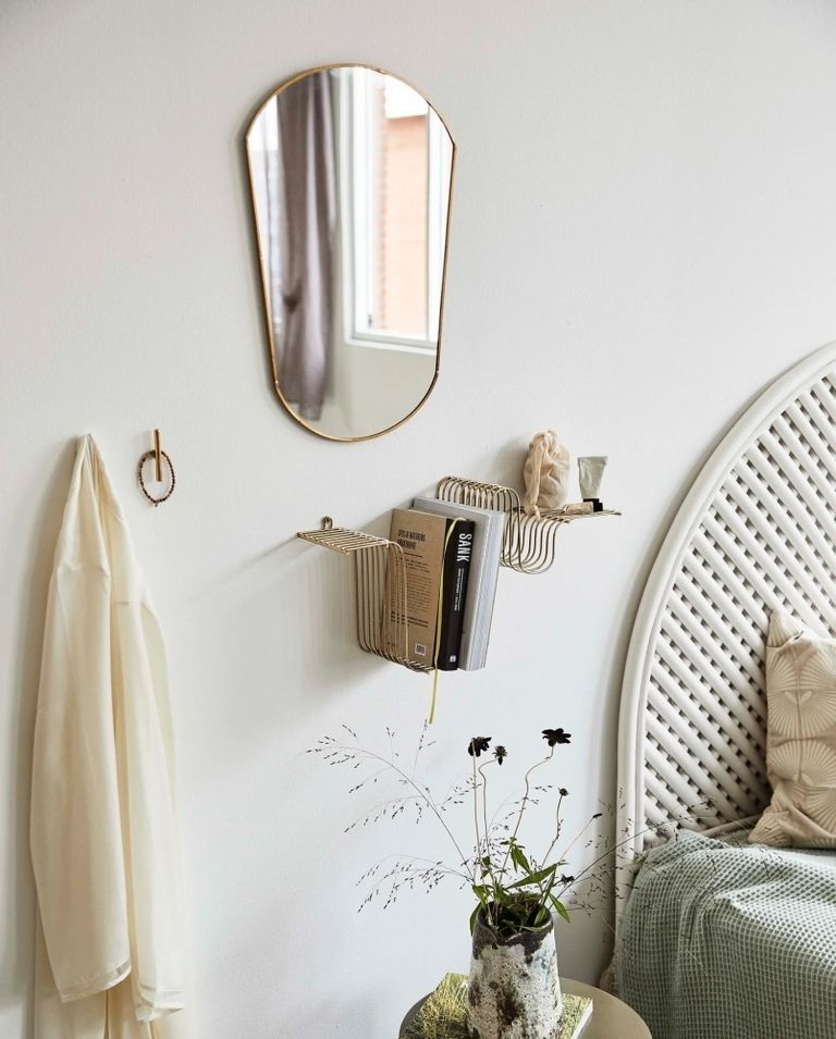 Brava Brass Metal Wall Shelf