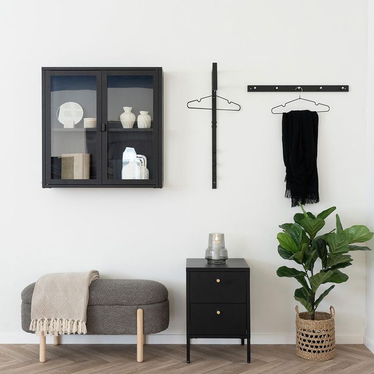 Padova Coat Rack - Black Metal