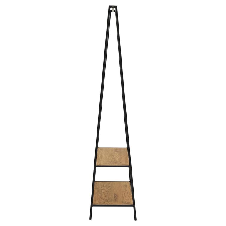 Seaford Clothes Rack - Oak and Black Metal