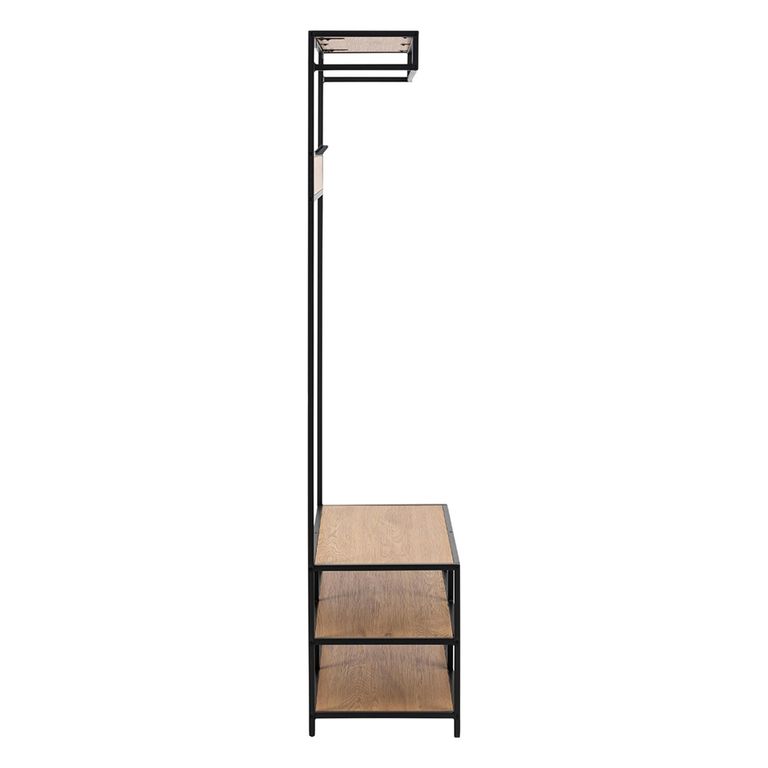 Seaford Clothes Rack - Large - Oak and Black Metal