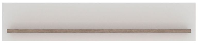 Toronto White Gloss Wall Shelf - 125cm