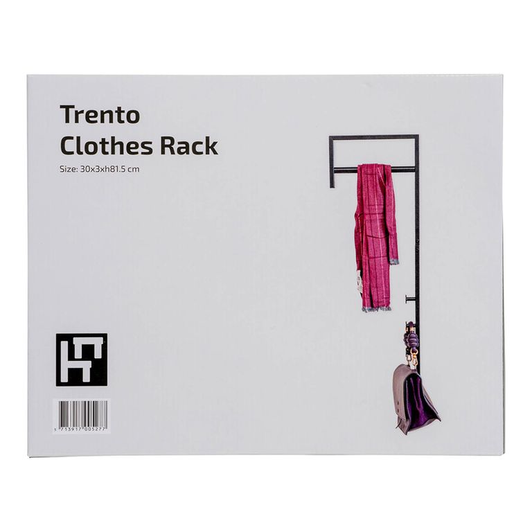 Trento Clothes Rack - Black Metal