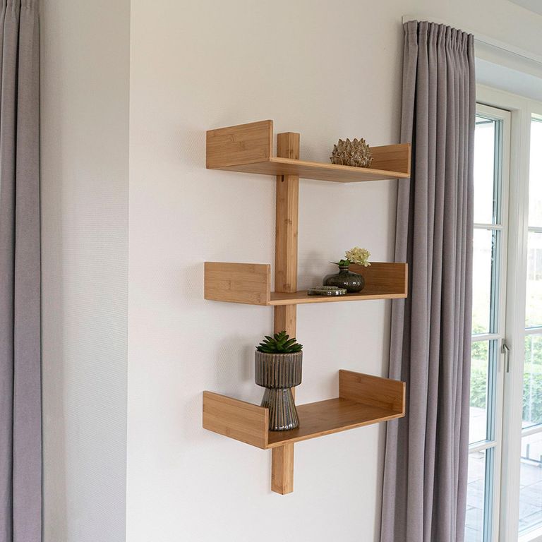 Villa Shelf - 3 Shelves - Bamboo - Natural