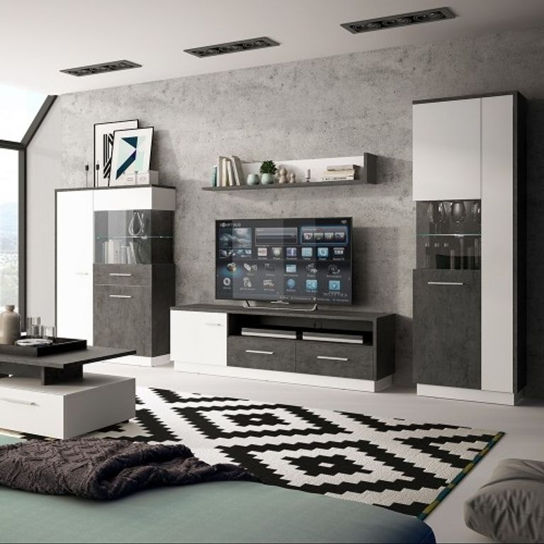 Zingaro Grey and White Wall Shelf