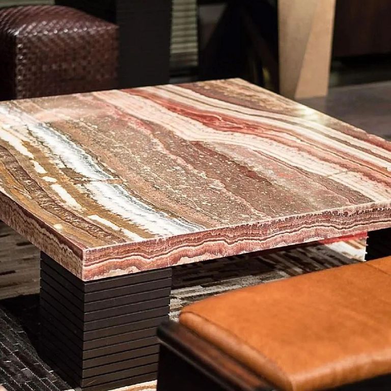 Espresso Occasional Tables - Large - Marble - Variation Available