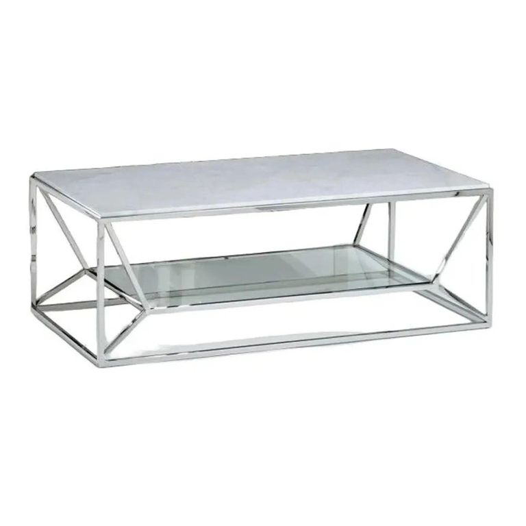 Ginza Occasional Table - Marble and Metal - Variation Available