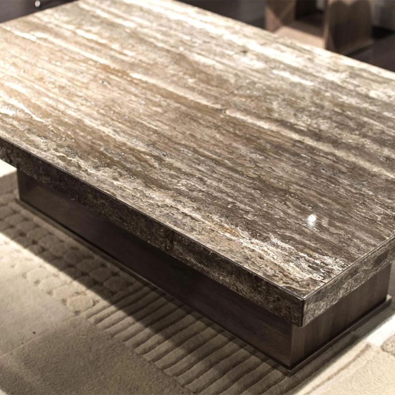 Blade Occasional Table - Marble with Wooden Base - Variation Available