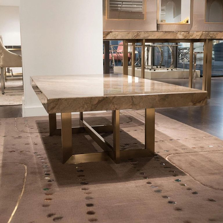 Horizon Occasional Table - Marble with Brass Base - Variation Available