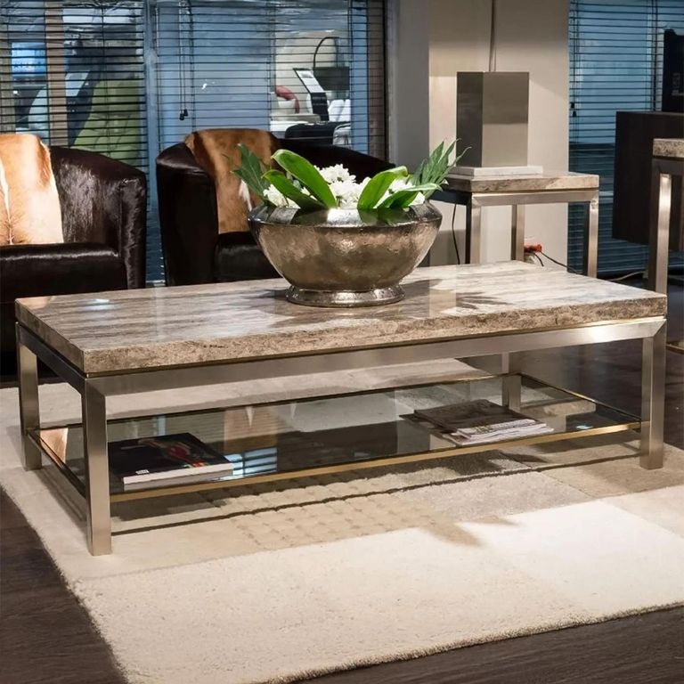 Stilo Occasional Table - Marble with Metal Base - Variation Available