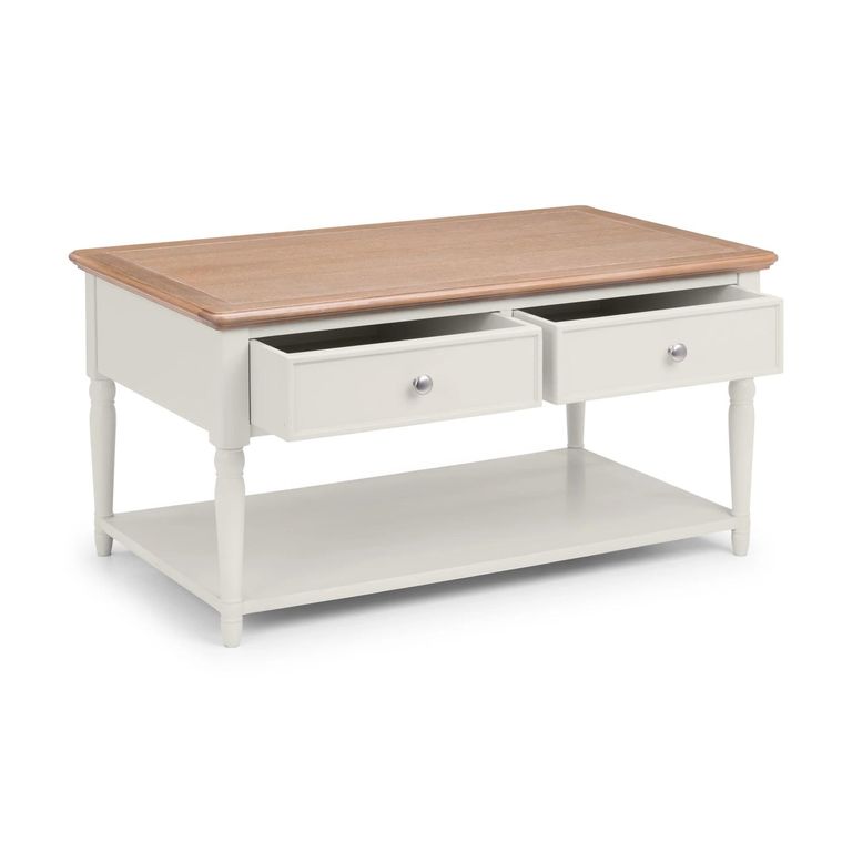 Provence Coffee Table - 2 Drawer - Grey