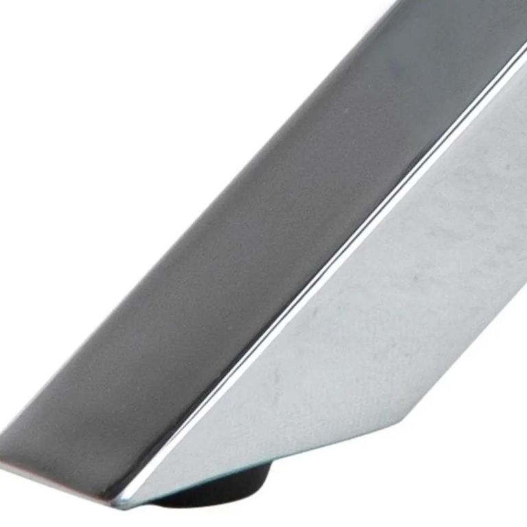 Heaven Round Dining Table - 4 Seater - Round - Glass and Chrome - with Star Legs