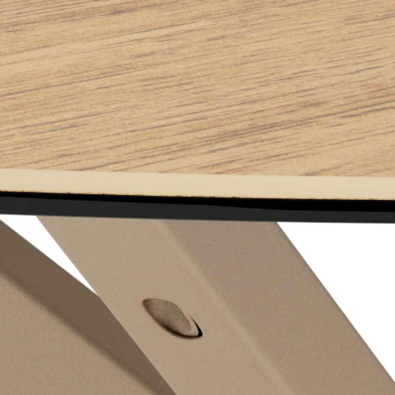 Heaven Round Dining Table - 4 Seater - Round - Oak and Glass - with Star Legs