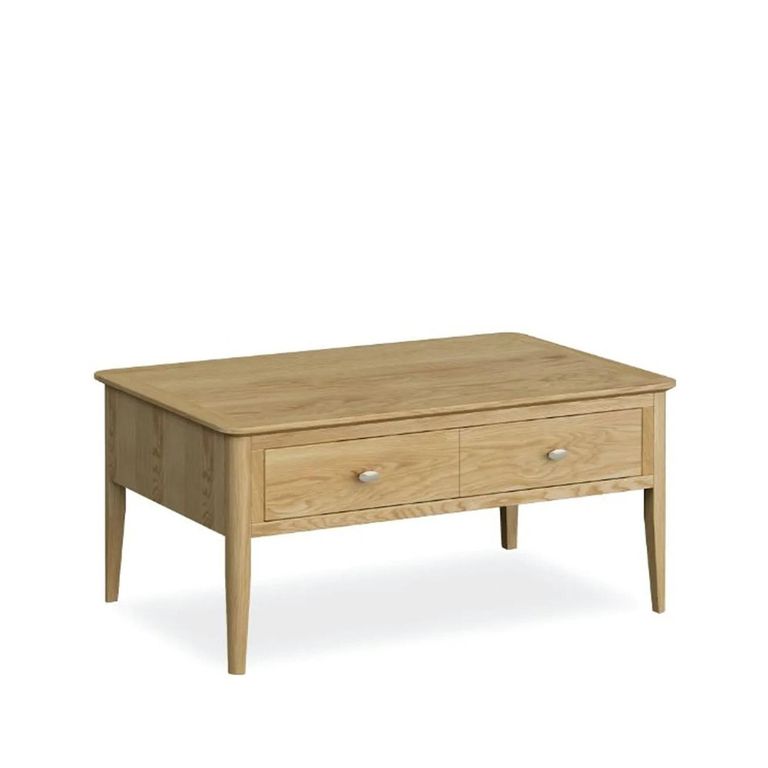 Bath Coffee Table - 2 Drawer - Oak
