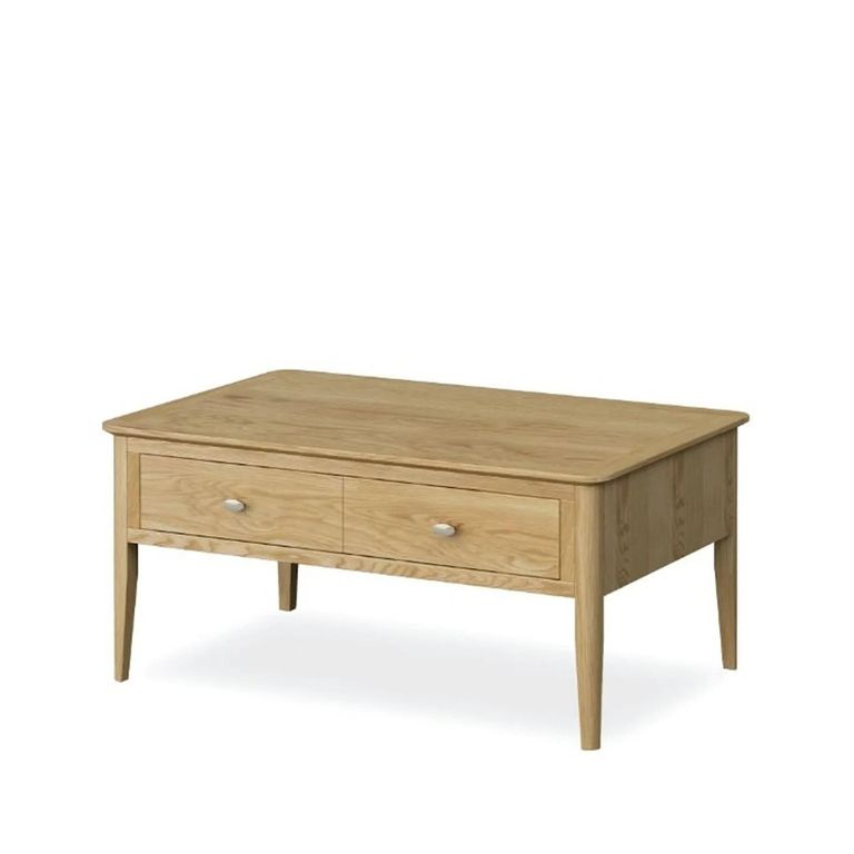 Bath Coffee Table - 2 Drawer - Oak