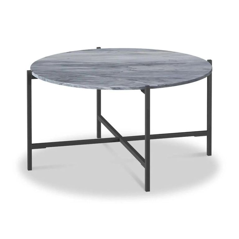 Marmora Coffee Table - Round - Grey Marble