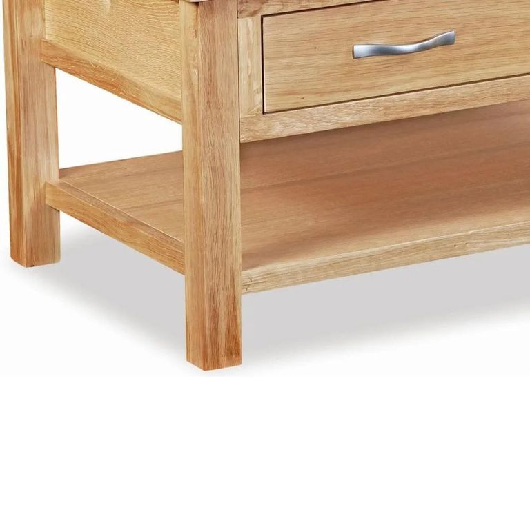 New Trinity Coffee Table - 2 Drawer - Natural Oak