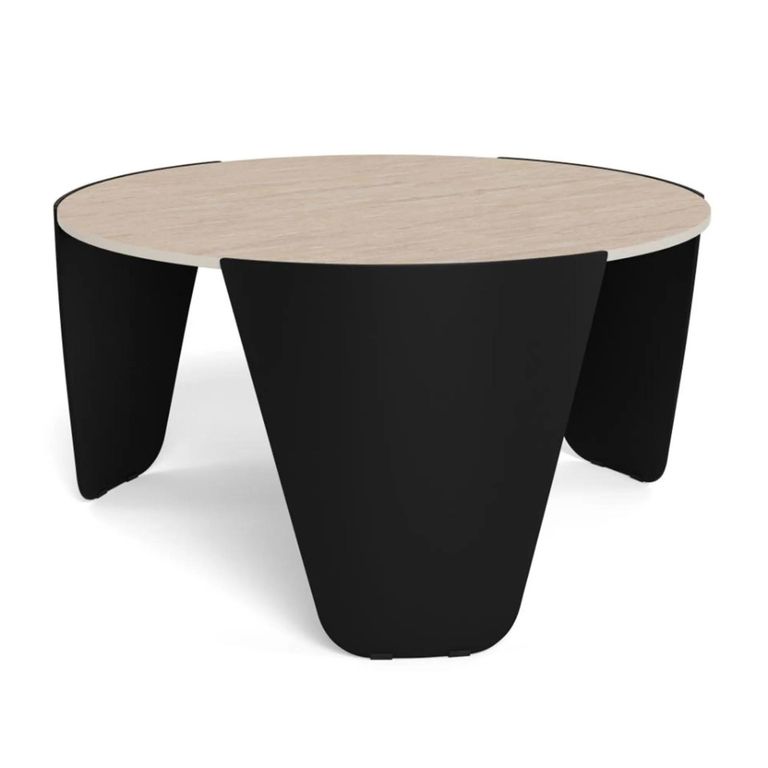 Altea Coffee Table - Round - Beige Travertine