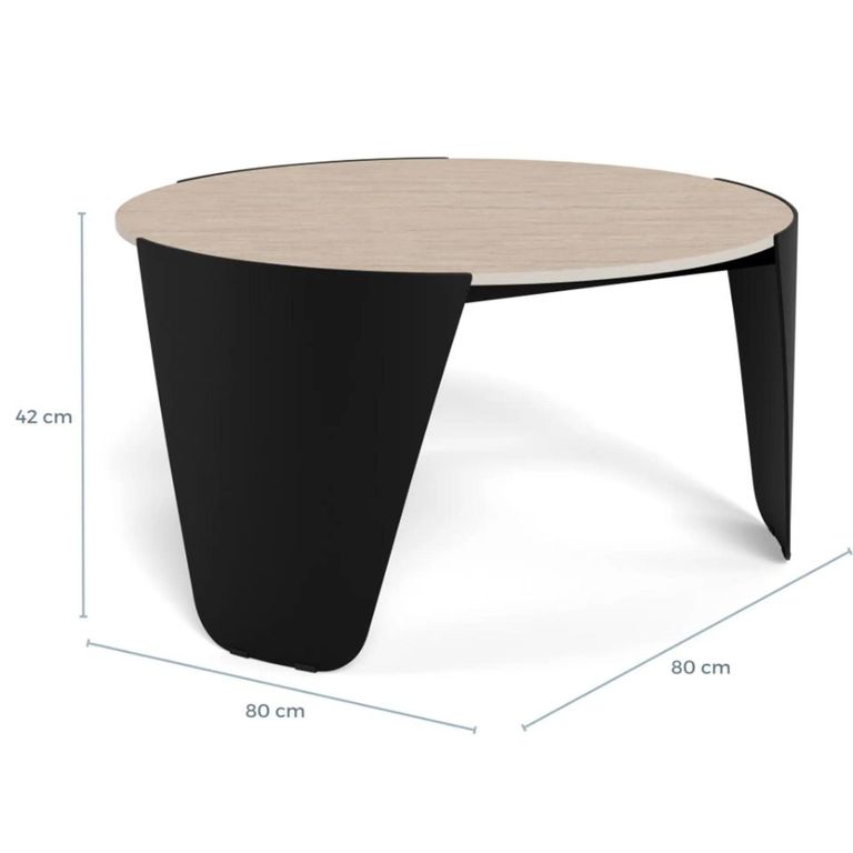 Altea Coffee Table - Round - Beige Travertine