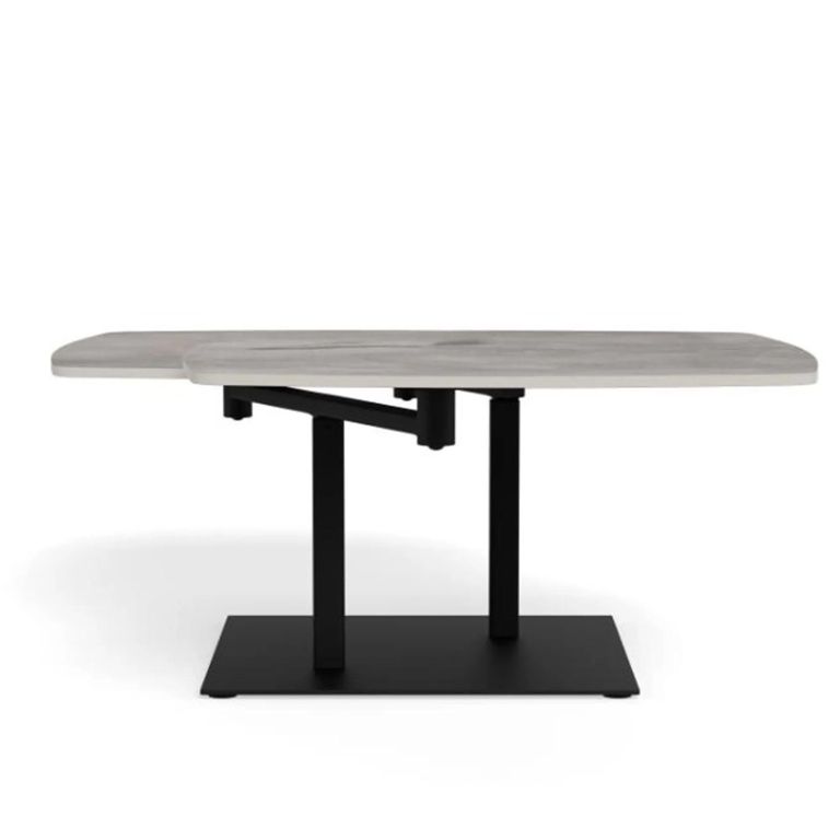 Carballo Coffee Table - Grey Ceramic Swivel