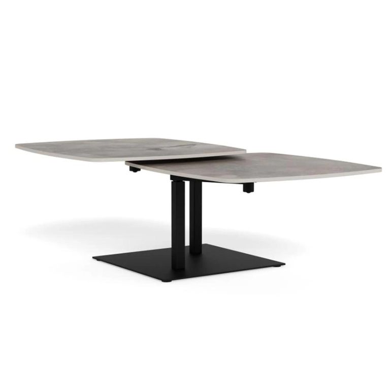Carballo Coffee Table - Grey Ceramic Swivel