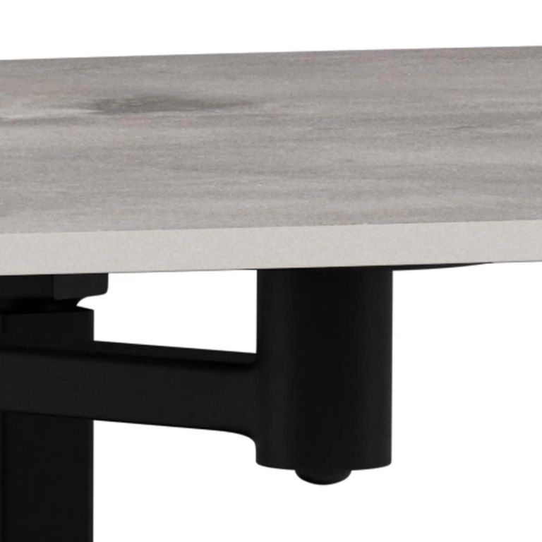 Carballo Coffee Table - Grey Ceramic Swivel