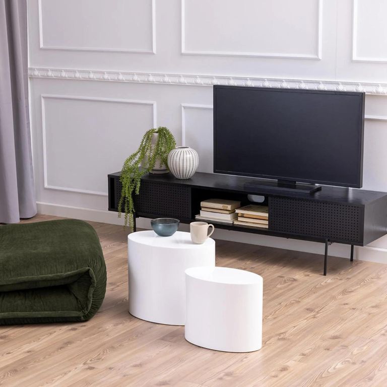 Mice Coffee Table - Set of 2 - White Gloss Oval