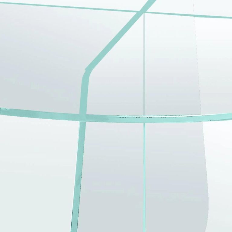 Samos Coffee Table - Round - Clear Glass